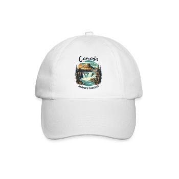 Canada's landscape - Baseball Cap - white/white - Front