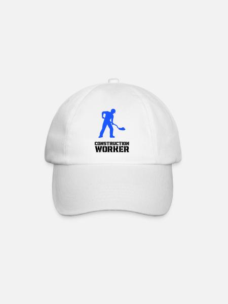 Ouvrier du bâtiment Ouvrier de chantier - Casquette classique - blanc/blanc