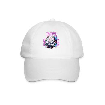 Faith Hope Love White Rose Butterflies - Baseball Cap - white/white - Front