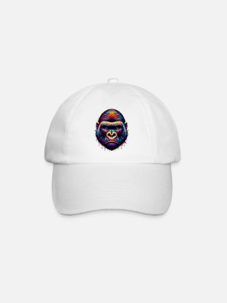 Gorilla - Baseballkappe - Weiß/Weiß