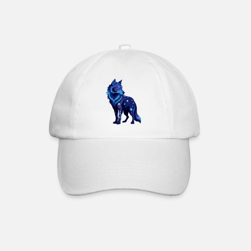 Galaktischer Wolf - Baseballkappe - Weiß/Weiß
