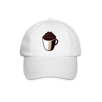 Coffee Tea - Coffee Cup - Tea - Baseball Cap - white/white - Front