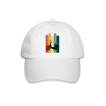 Töffli Töfflibubäh Ciau Cyclomoteur Rétro Vintage - Casquette classique - blanc/blanc - Devant