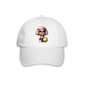 Bolonka Zwetna Joueur de tennis canin - Casquette classique - blanc/blanc - Devant