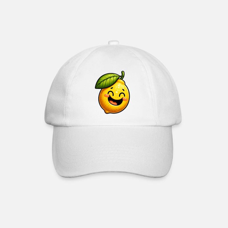 Zitrone Zitronen - Baseballkappe - Weiß/Weiß