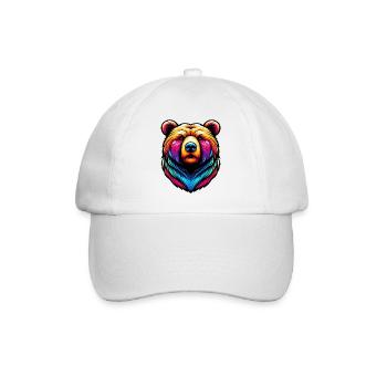 Bear - Baseball Cap - white/white - Front