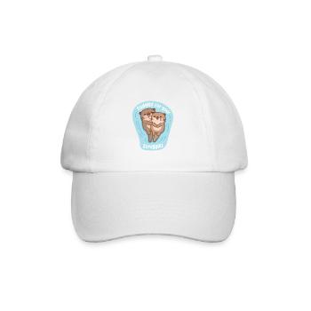 Cute Otters Cuddles For Your Struggles Support - Baseball Cap - white/white - Front