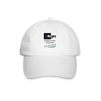 Rügen est pour moi le plus bel endroit du monde sur l’île - Casquette classique - blanc/blanc - Devant