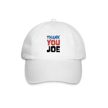 Vielen Dank, Joe - Wähler der Patriotischen Demokraten - Baseballkappe - Weiß/Weiß - Vorne