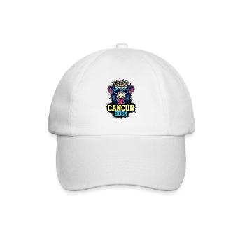 Cancun 2024 Affe - Baseballkappe - Weiß/Weiß - Vorne