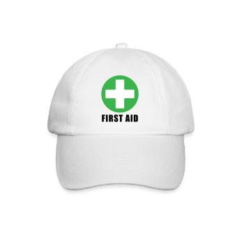 FIRST AID - Baseball Cap - white/white - Front