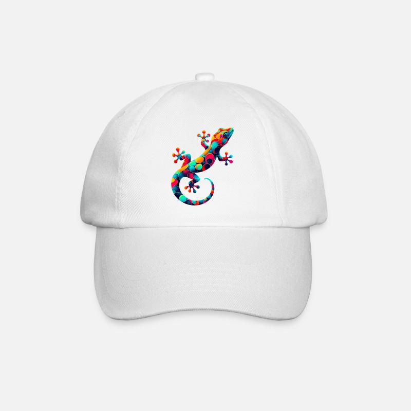 Gecko - Baseballkappe - Weiß/Weiß