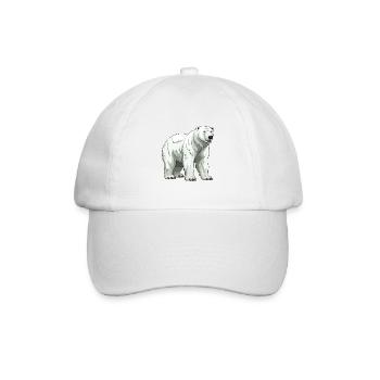 Polar Bear Animal Polar Bear - Baseball Cap - white/white - Front