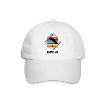 Je peux pas j'ai parapente - Casquette classique - blanc/blanc - Devant