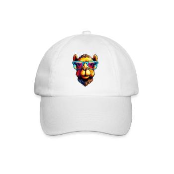Camel avec lunettes de soleil - Casquette classique - blanc/blanc - Devant