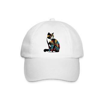 Chat - Casquette classique - blanc/blanc - Devant