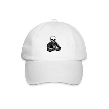 Squelette Halloween - Casquette classique - blanc/blanc - Devant