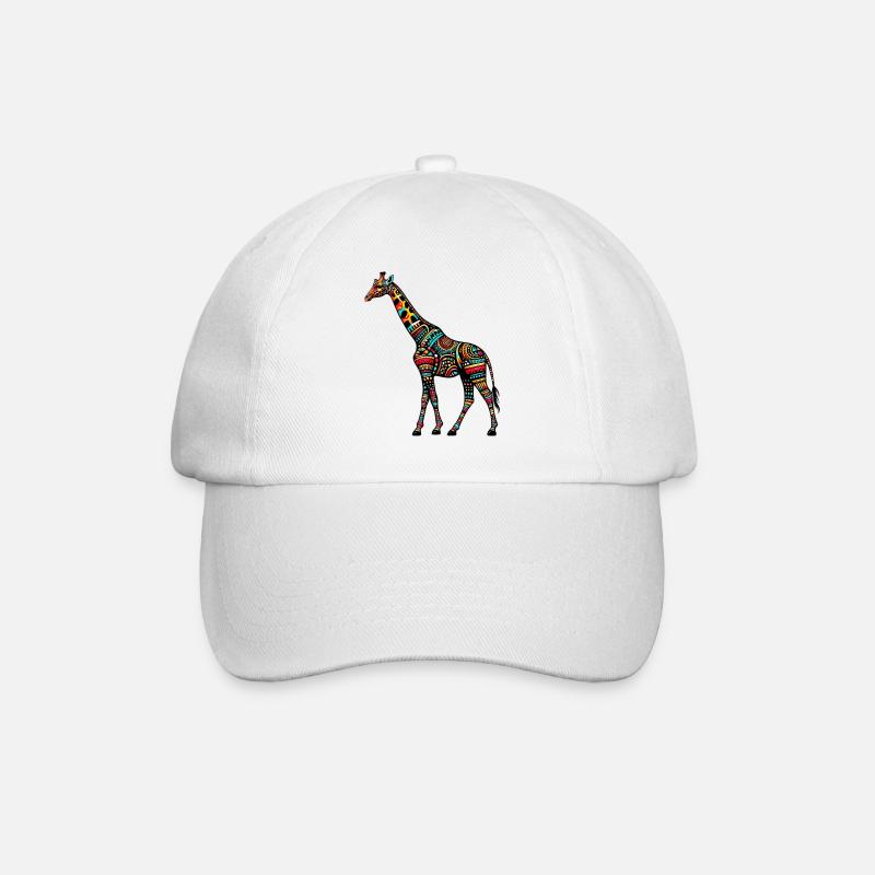 Giraffe - Baseballkappe - Weiß/Weiß