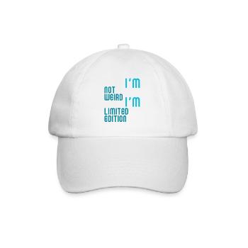 I'm not weird I'm limited edition - Baseball Cap - white/white - Front