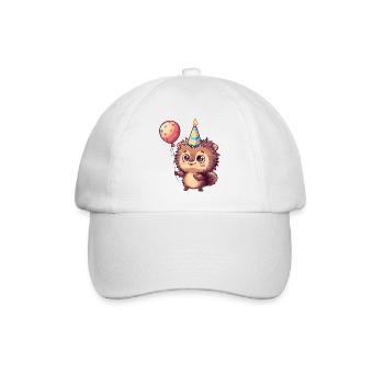 Hérisson Anniversaire Bande Dessinée - Casquette classique - blanc/blanc - Devant
