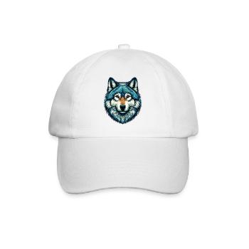 Wolf - Baseballkappe - Weiß/Weiß - Vorne
