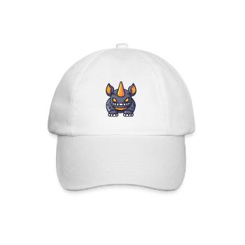 Rhinocéros Halloween Animal - Casquette classique - blanc/blanc - Devant