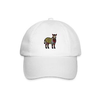 Zebra Halloween Animal - Baseball Cap - white/white - Front