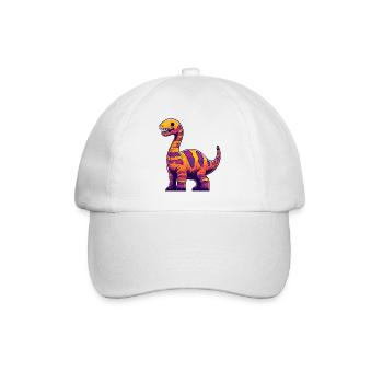 Dinosaur brontosaurus Halloween Funny - Baseball Cap - white/white - Front