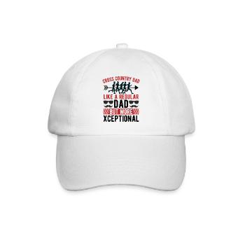Cadeaux de course XC - Idée de design parfaite pour XC Runner - Casquette classique - blanc/blanc - Devant