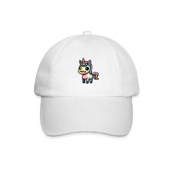 Licorne d’Halloween Animal - Casquette classique - blanc/blanc - Devant
