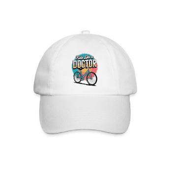 Roulez comme un vélo de médecin - Casquette classique - blanc/blanc - Devant