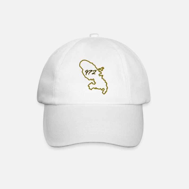 carte martinik or - Casquette classique - blanc/blanc