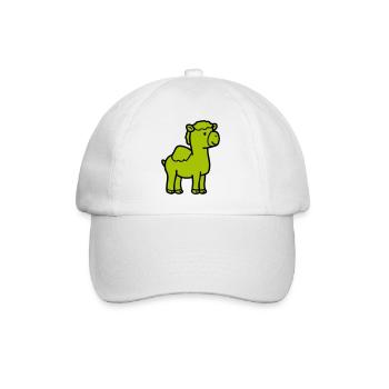 Bande dessinée de chameau - Casquette classique - blanc/blanc - Devant
