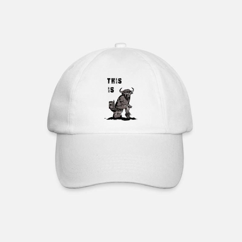 This is bullshit - Baseballkappe - Weiß/Weiß