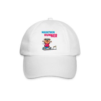 Chien marathonien - Casquette classique - blanc/blanc - Devant