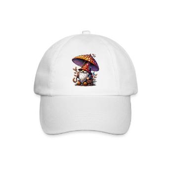Gnom - Baseballkappe - Weiß/Weiß - Vorne