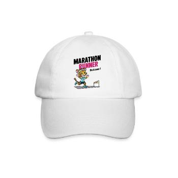 Leopard Marathon Runner - Baseball Cap - white/white - Front