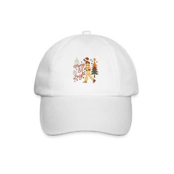 Retro Christmas Vibes T-Shirt - 70s Style Festive - Baseball Cap - white/white - Front