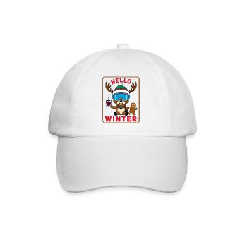 Cute Reindeer - Baseball Cap - white/white - Front