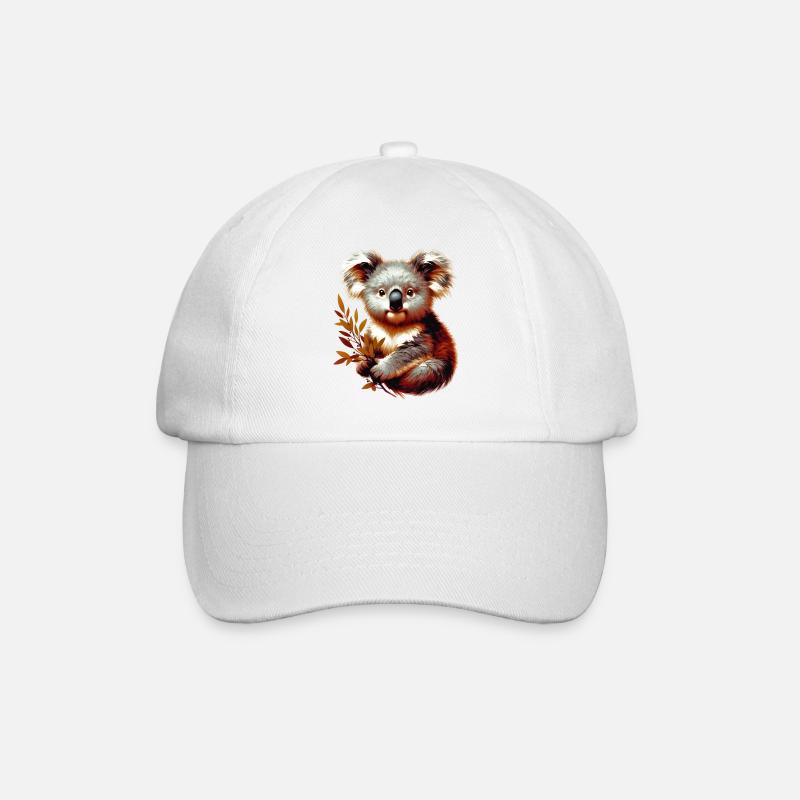 Koala - Baseball Cap - white/white