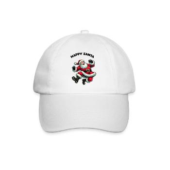 Santa Claus happy Santa - Baseball Cap - white/white - Front