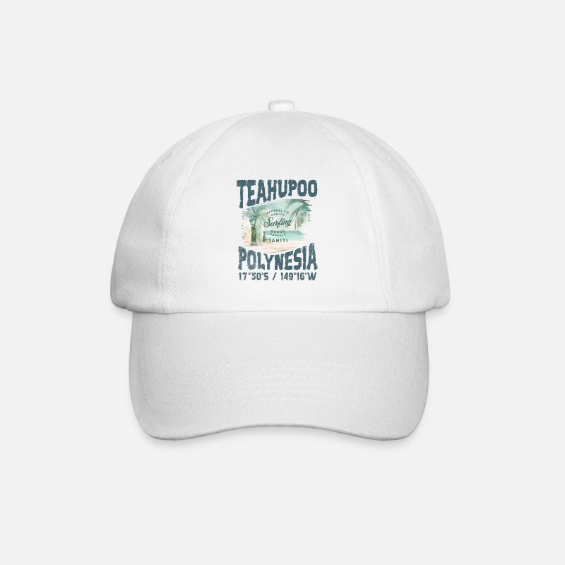 Teahupoo Polynesia Tahiti - Casquette classique - blanc/blanc