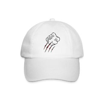 animal krallen - Baseballkappe - Weiß/Weiß - Vorne