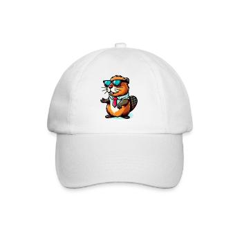 Beaver - Baseball Cap - white/white - Front