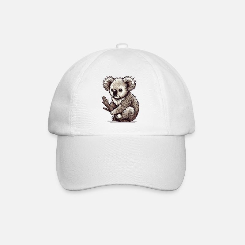 Koala - Baseballkappe - Weiß/Weiß