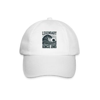 Legendär Seit 1985 Geburtstag Welle - Baseballkappe - Weiß/Weiß - Vorne