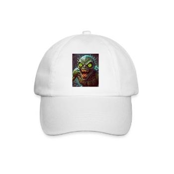 Monstre mutant mi-hommes mi-insecte sombre horreur - Casquette classique - blanc/blanc - Devant