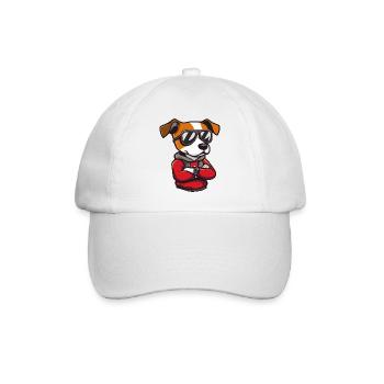 Dog Sunglasses - Baseball Cap - white/white - Front