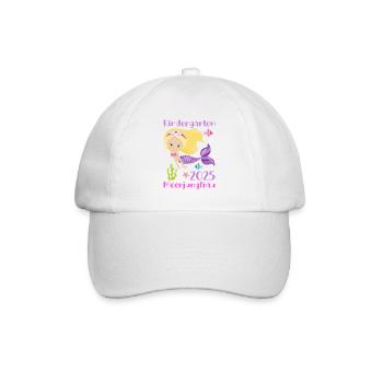 kiKindergarten 2025 Girls Gift Kita 2025 Dek - Baseball Cap - white/white - Front