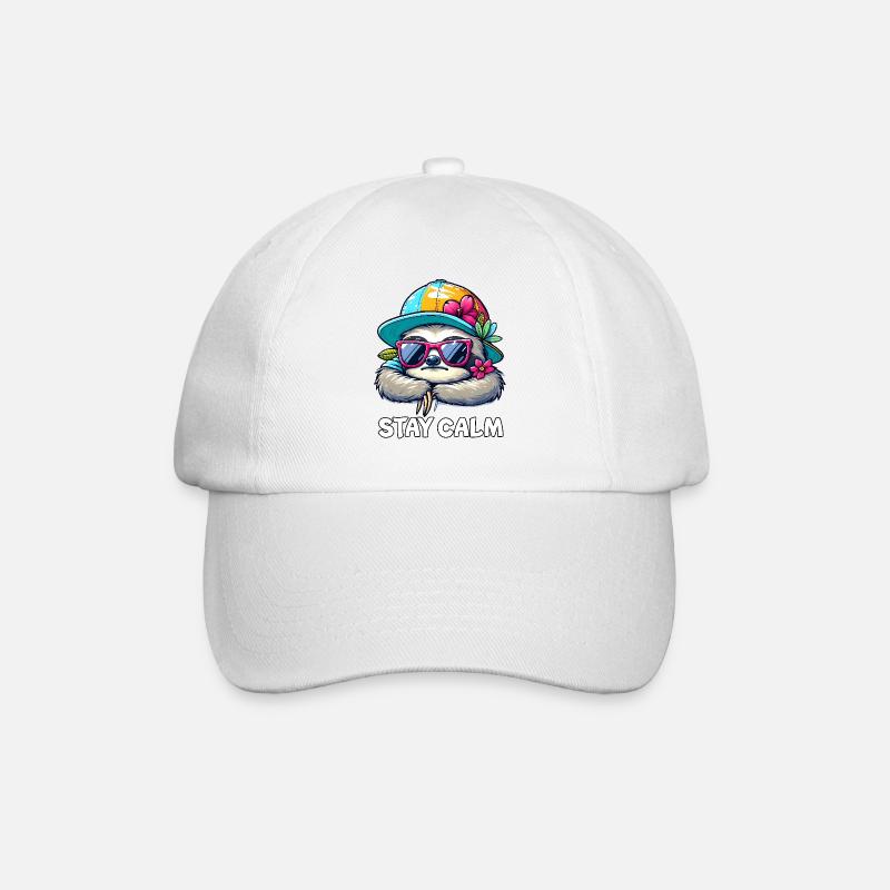 Sloth - Baseball Cap - white/white